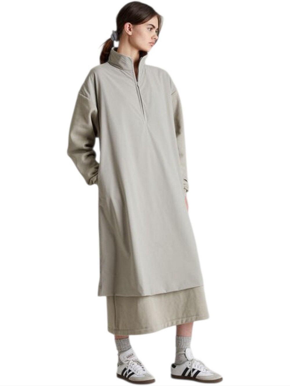 Pacsun Fear of God Essentials Nylon Fleece Mock Neck Sweater Dress